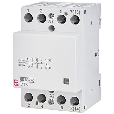 Modular Contactors for installation into distribution boards and accesories