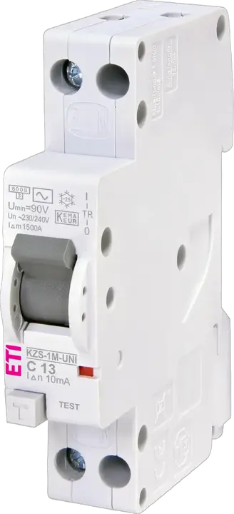 Image of KZS-1M-UNI 1p+N AC C13/0.01