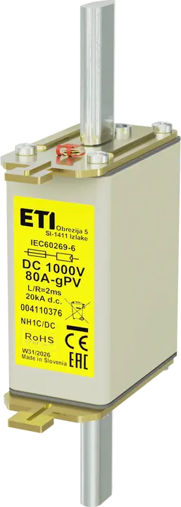 Image of NH1C gPV 80A/1000V DC
