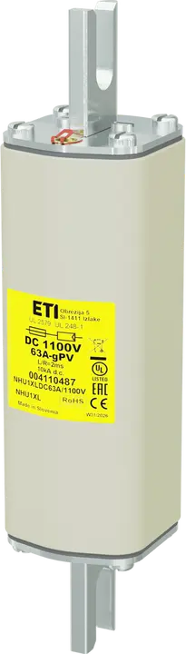 Image of NHU1XL gPV 63A/1100V DC UL