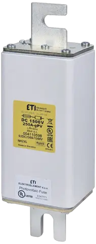 NHS2XL gPV 250A/1500V DC UL