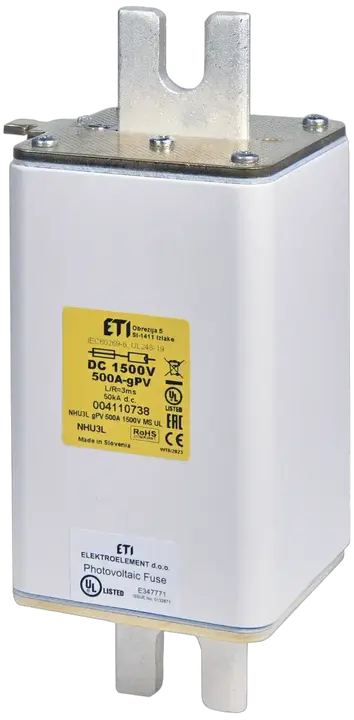 Image of NHU3L/MS gPV 500A/1500V DC UL