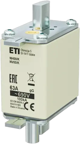 Image of NH00/K gG 63A/690V