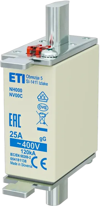 Image of NH000 gG 25A/400V korr.
