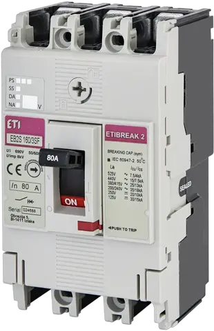 EB2S 160/3SF 80A 3p