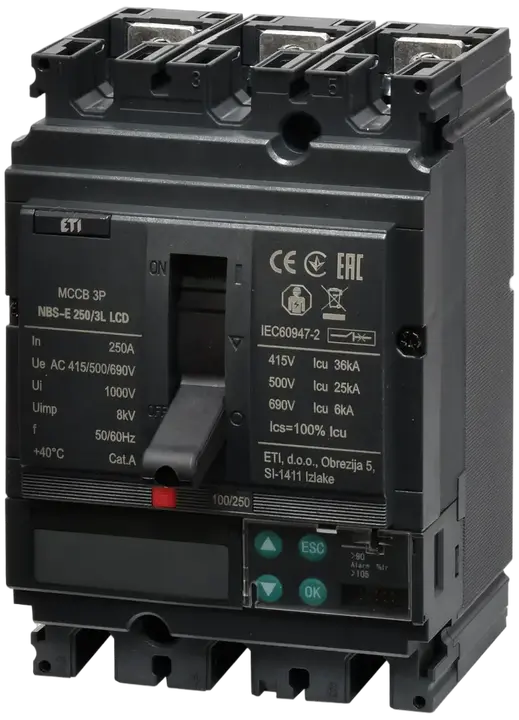 Image of NBS-E 250/3L LCD 250A 3P